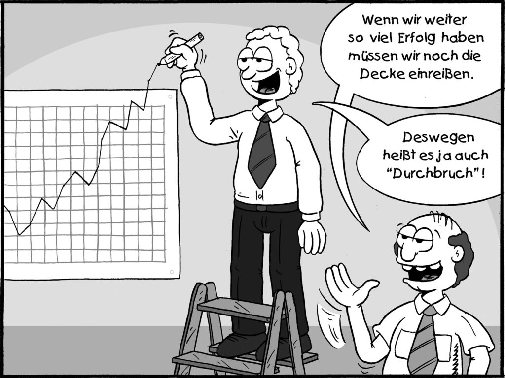 Durchbruch im Verkauf